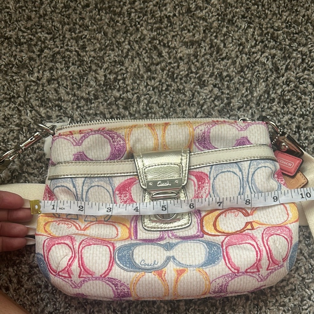 NWT Y2K Coach Poppy Dream Crossbody Bag with Signature Monogram - Picture 13 of 14